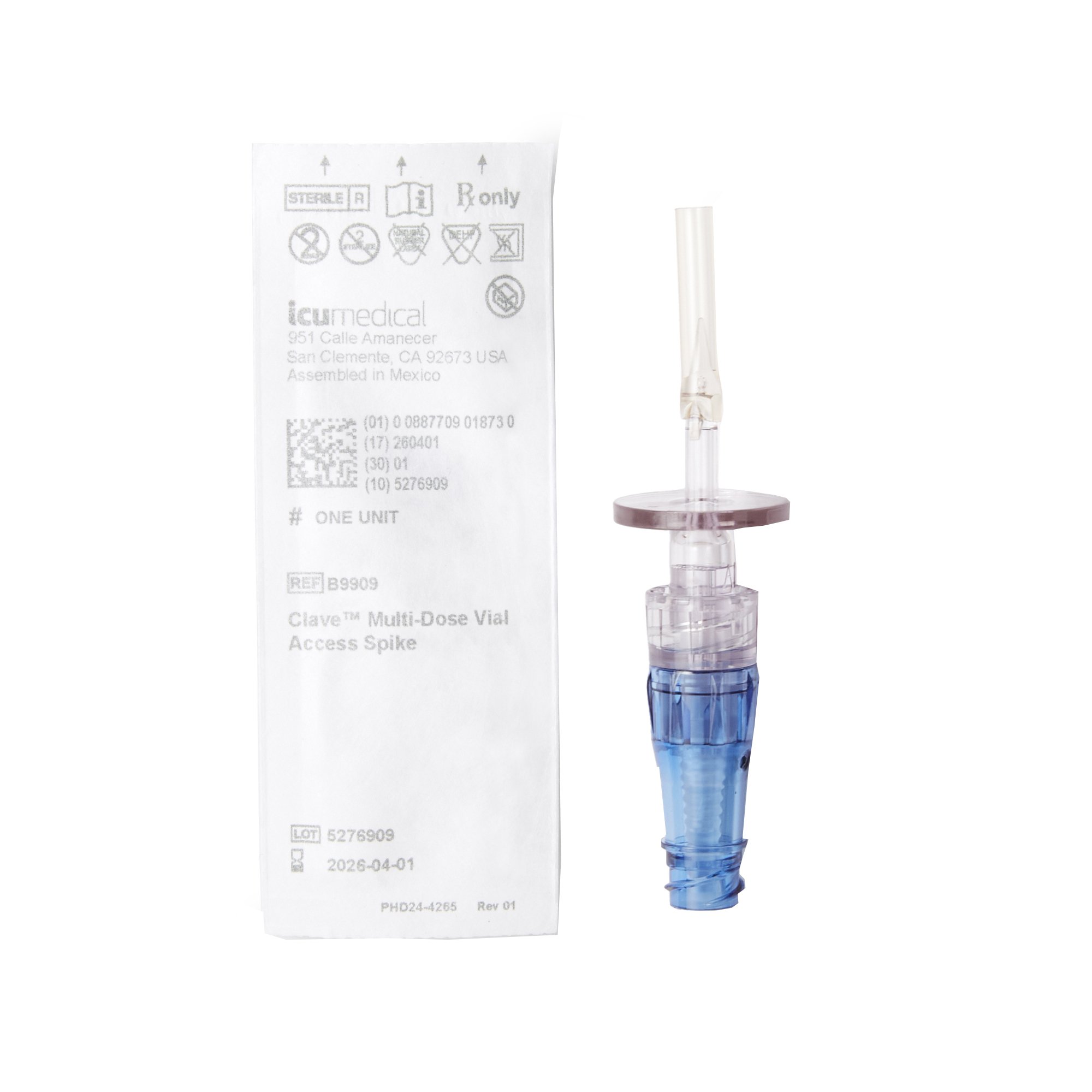 Vial Access Spike Bravo 24 by ICU Medical  ID B9909